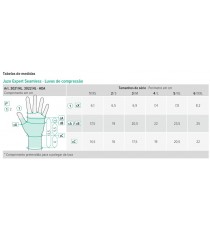 Luva Com Meio Polegar Juzo Expert Seamless - Malha Plana Sem Costuras