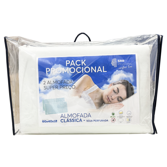Pack 2 Almofadas Viscoelásticas - SRR Pharma - Soja Perfurada 